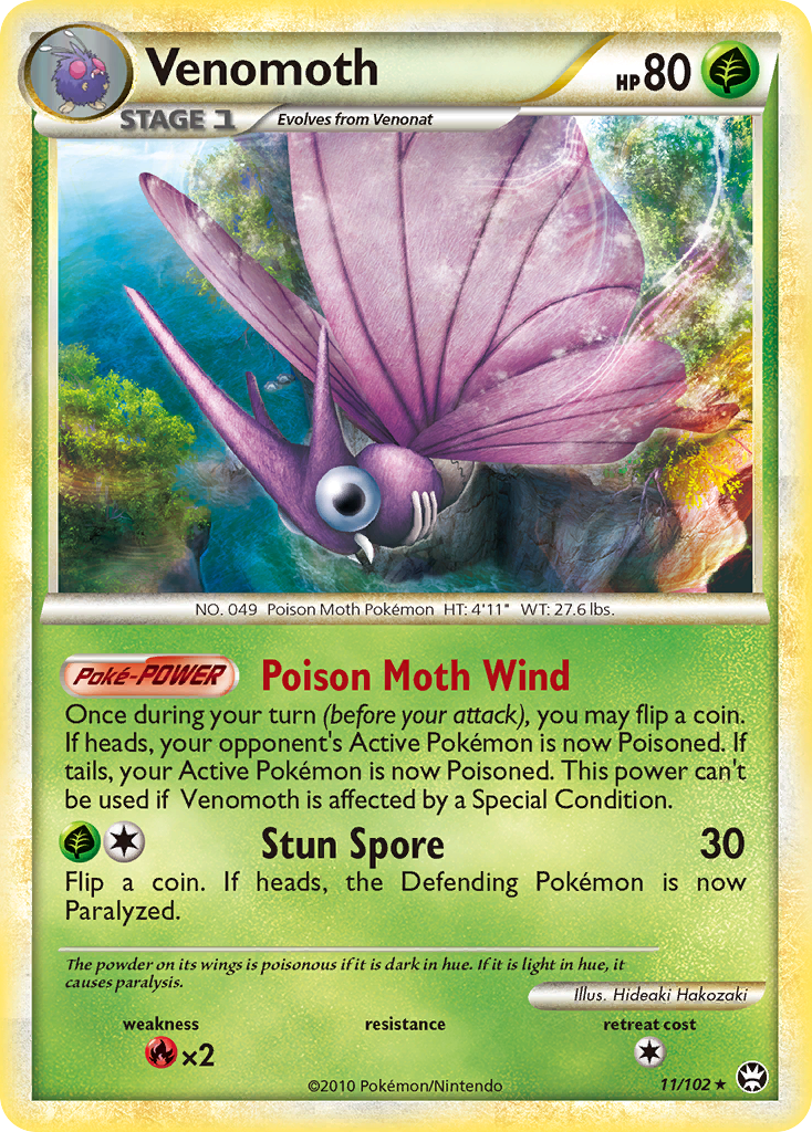 Venomoth — illustrated card
