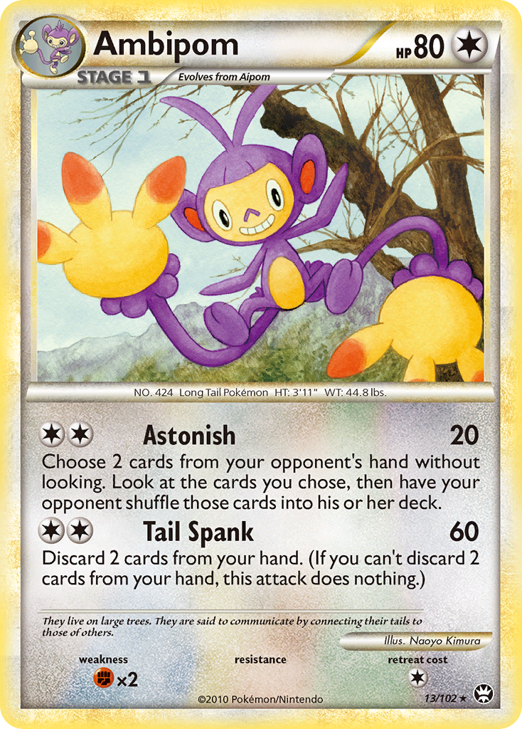 Ambipom — illustrated card