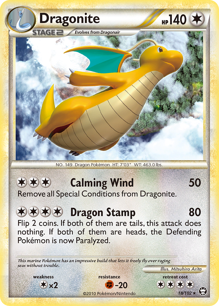 Dragonite — illustrated card