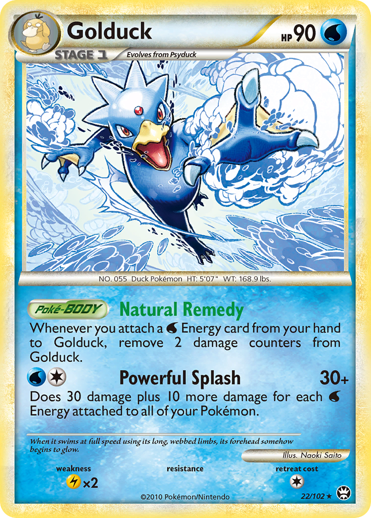 Golduck — illustrated card