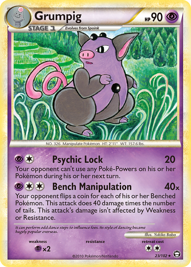 Grumpig — illustrated card