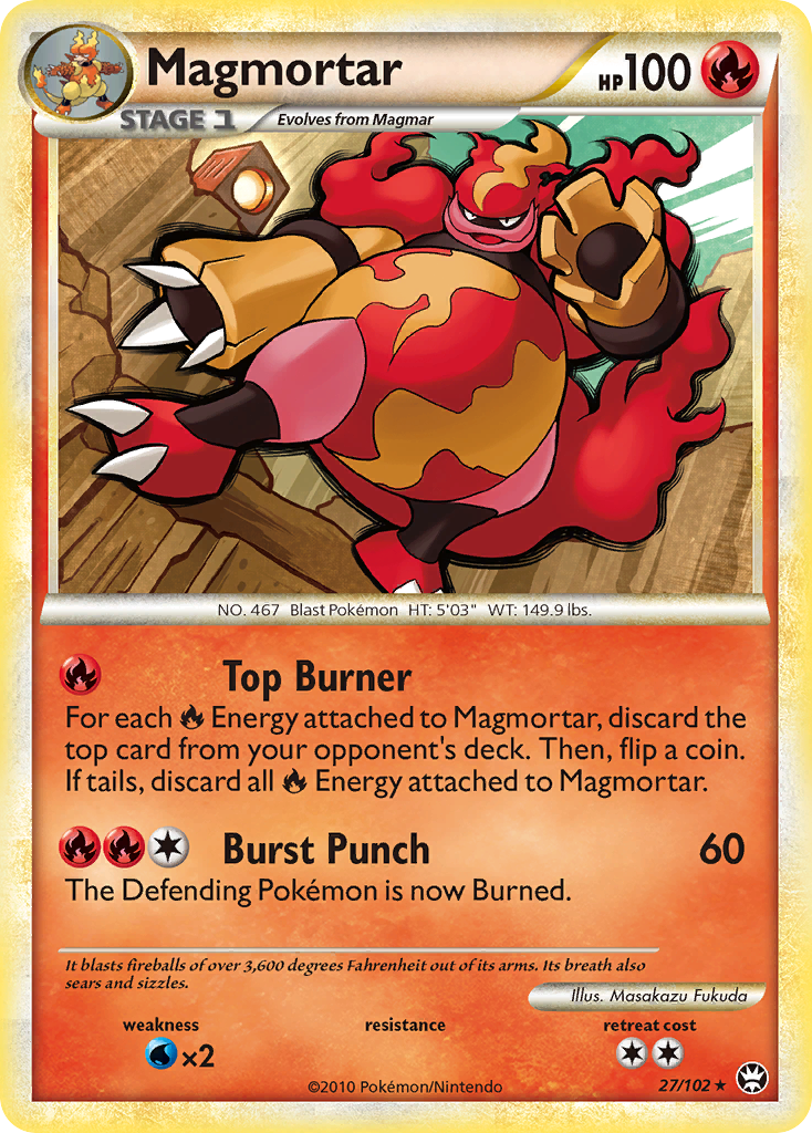 Magmortar — illustrated card
