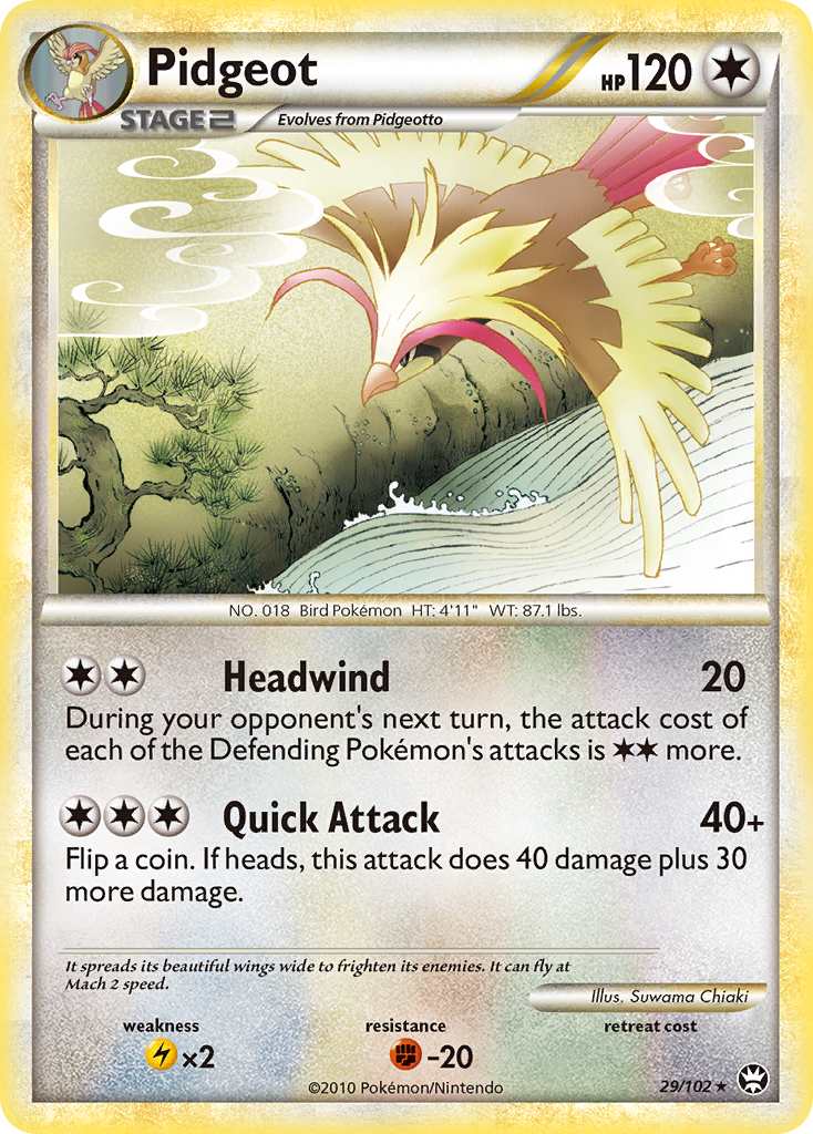 Pidgeot — illustrated card