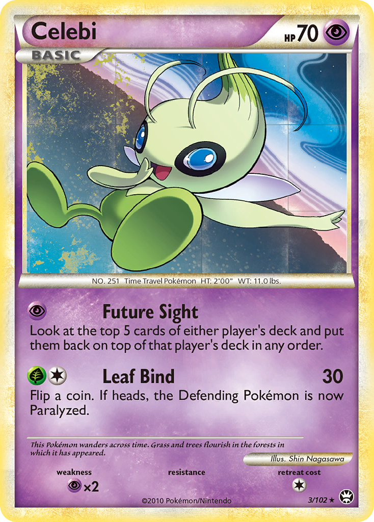 Celebi — illustrated card