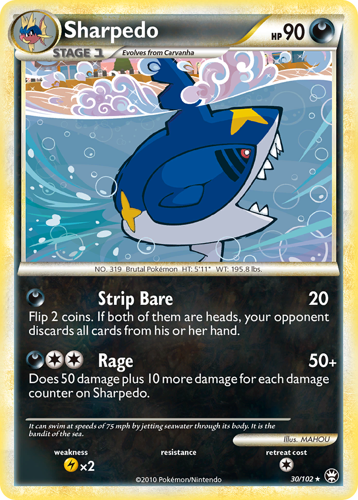 Sharpedo — illustrated card