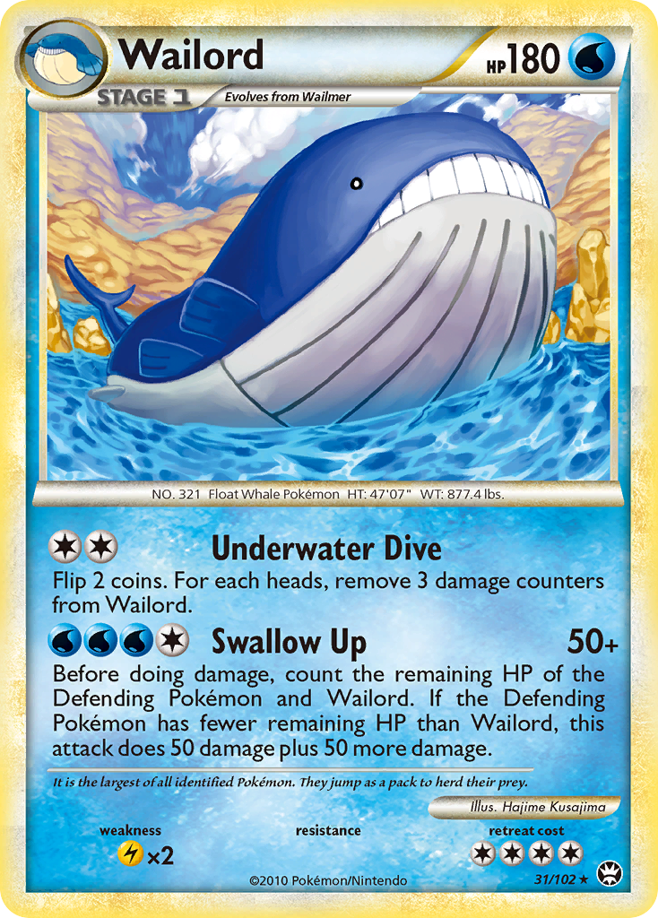 Wailord — illustrated card