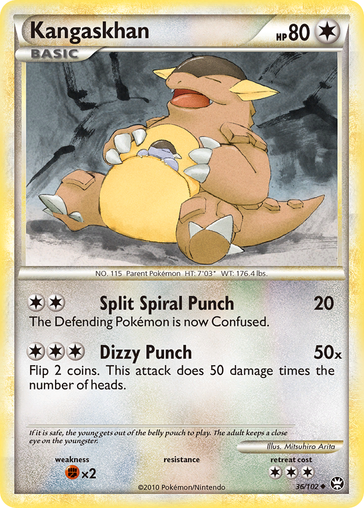 Kangaskhan — illustrated card