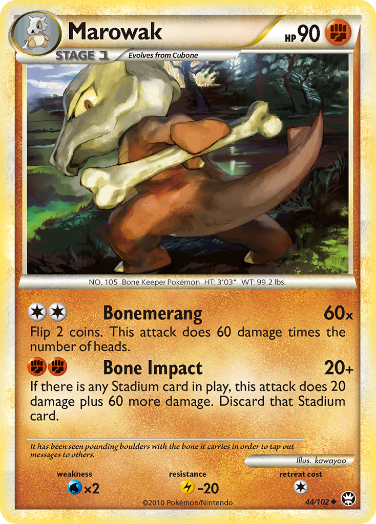 Marowak — illustrated card