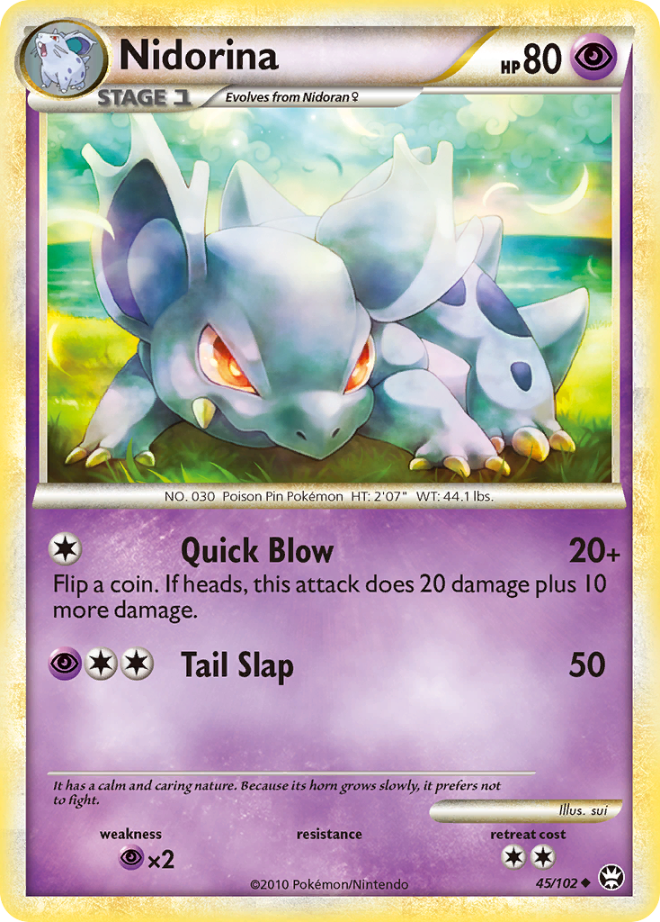 Nidorina — illustrated card