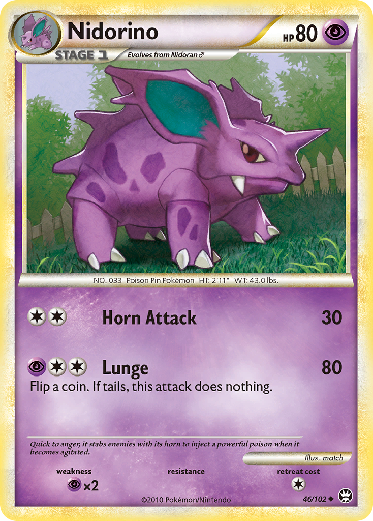 Nidorino — illustrated card