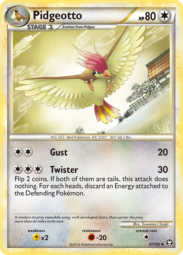 Pidgeotto — illustrated card