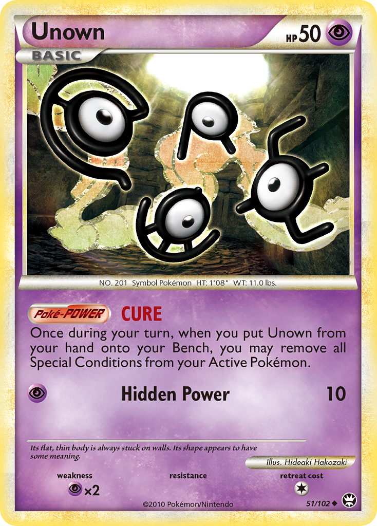 Unown — illustrated card