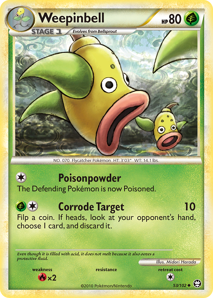 Weepinbell — illustrated card