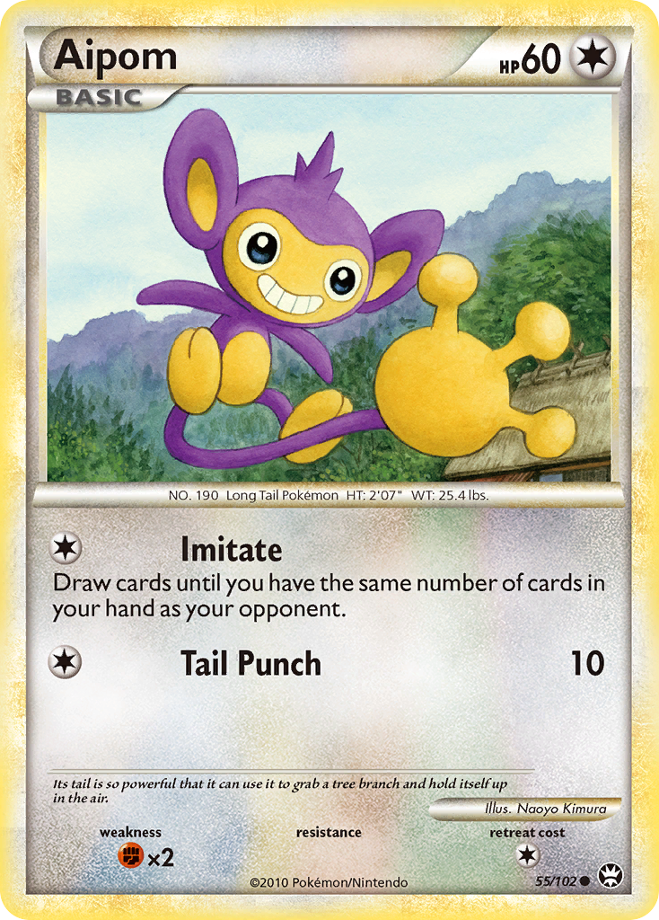 Aipom — illustrated card