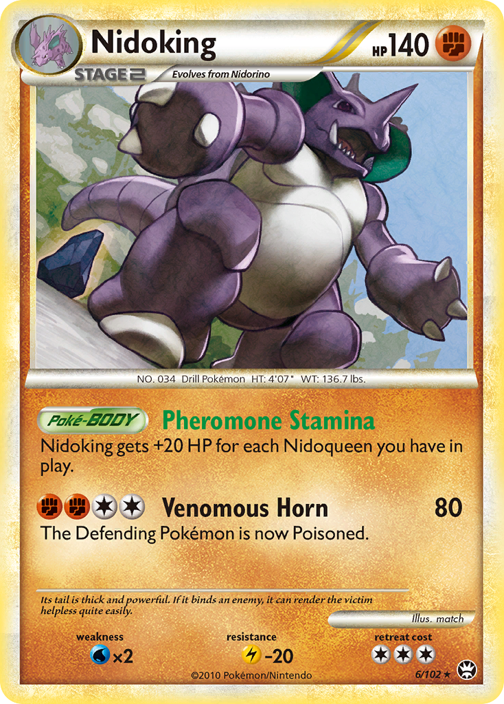 Nidoking — illustrated card