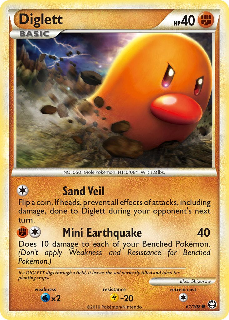 Diglett — illustrated card