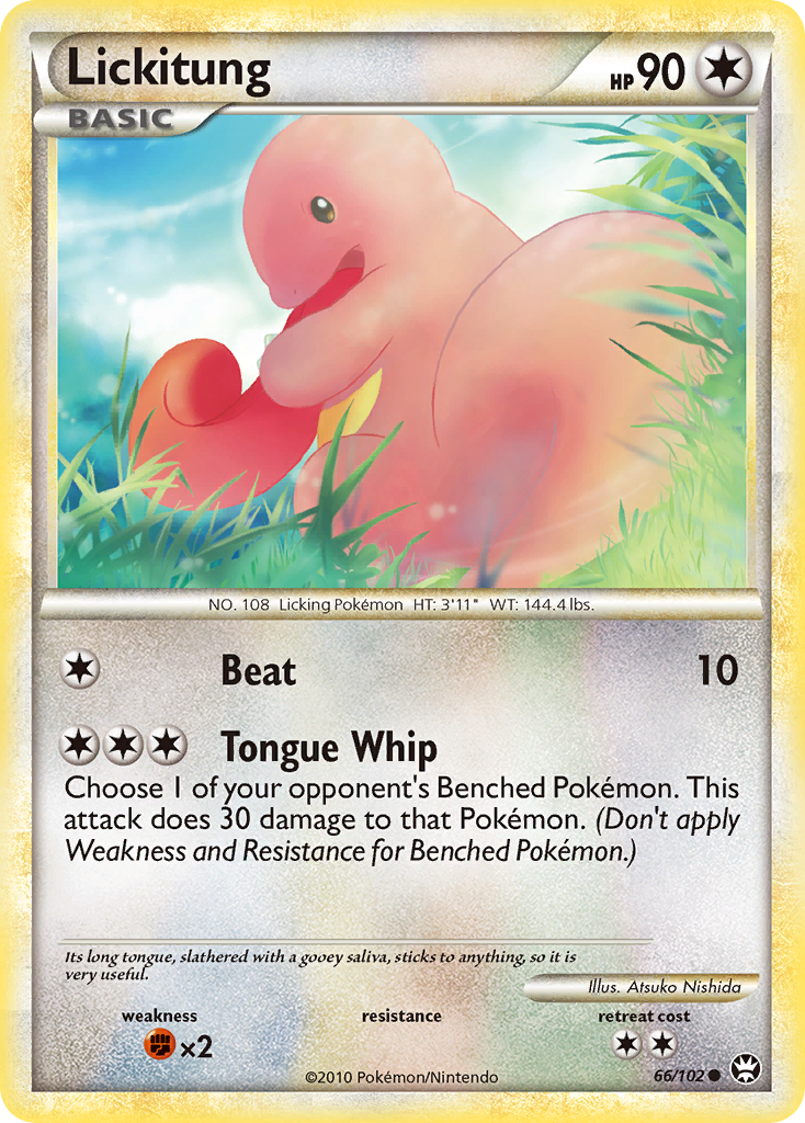 Lickitung — illustrated card