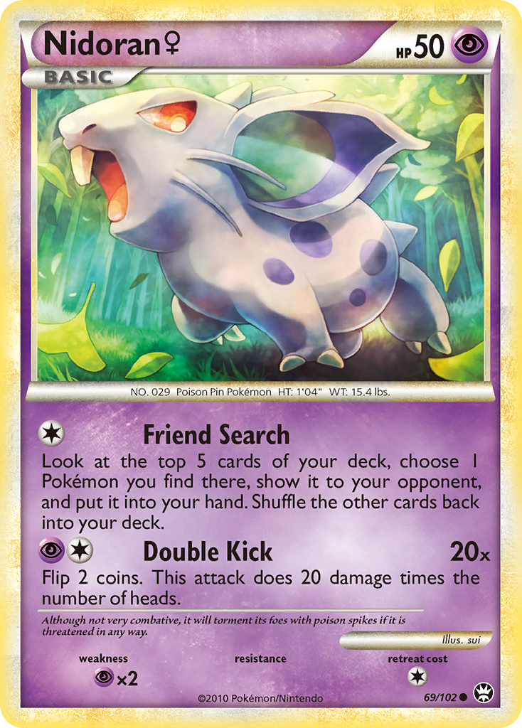 Nidoran ♀ — illustrated card