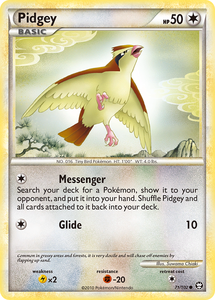 Pidgey — illustrated card