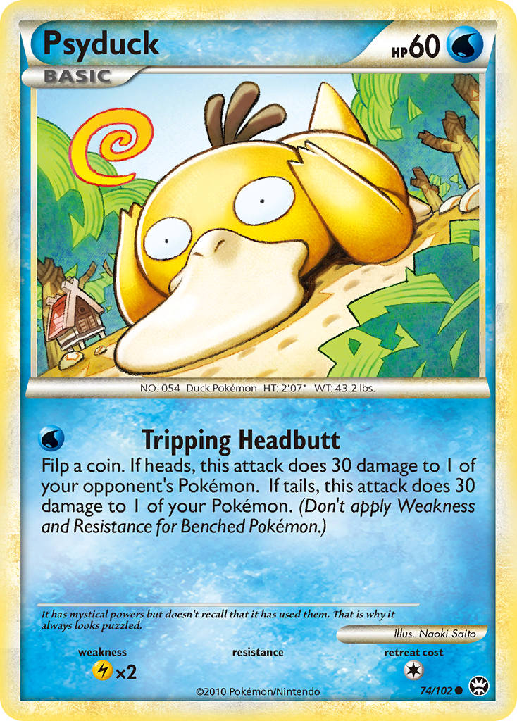 Psyduck — illustrated card