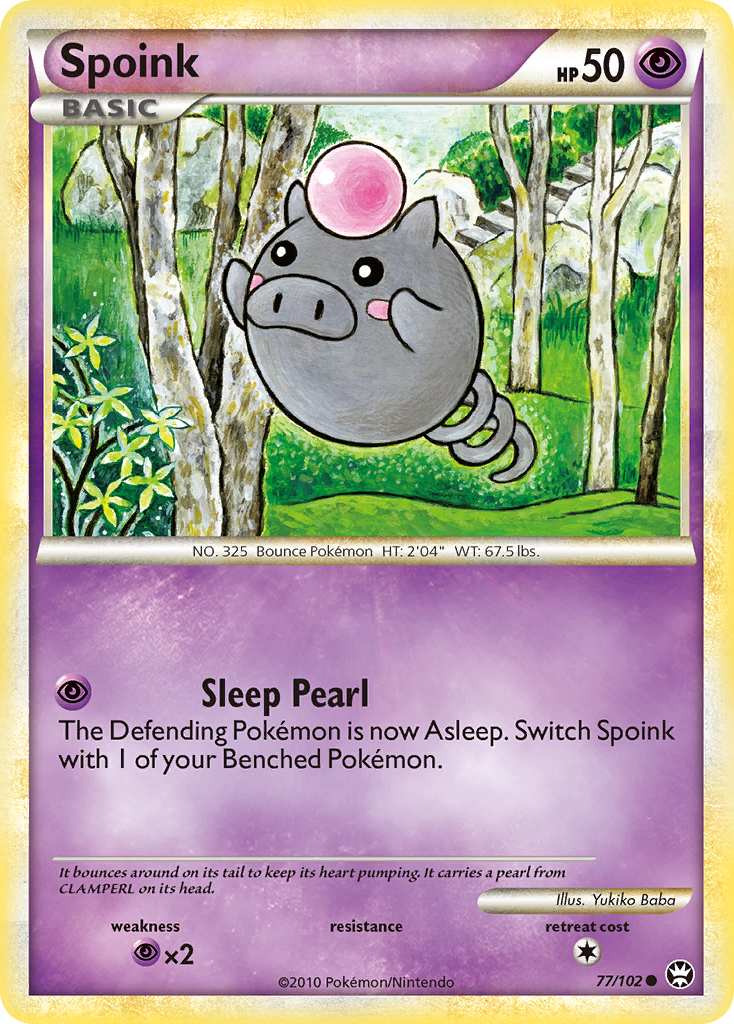 Spoink — illustrated card