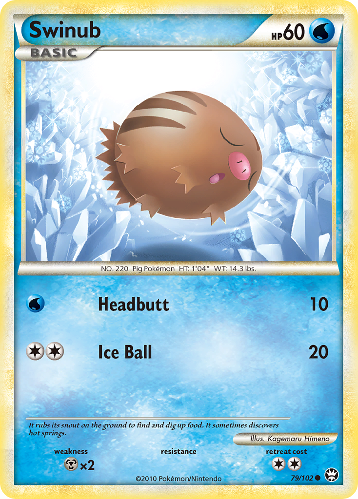 Swinub — illustrated card