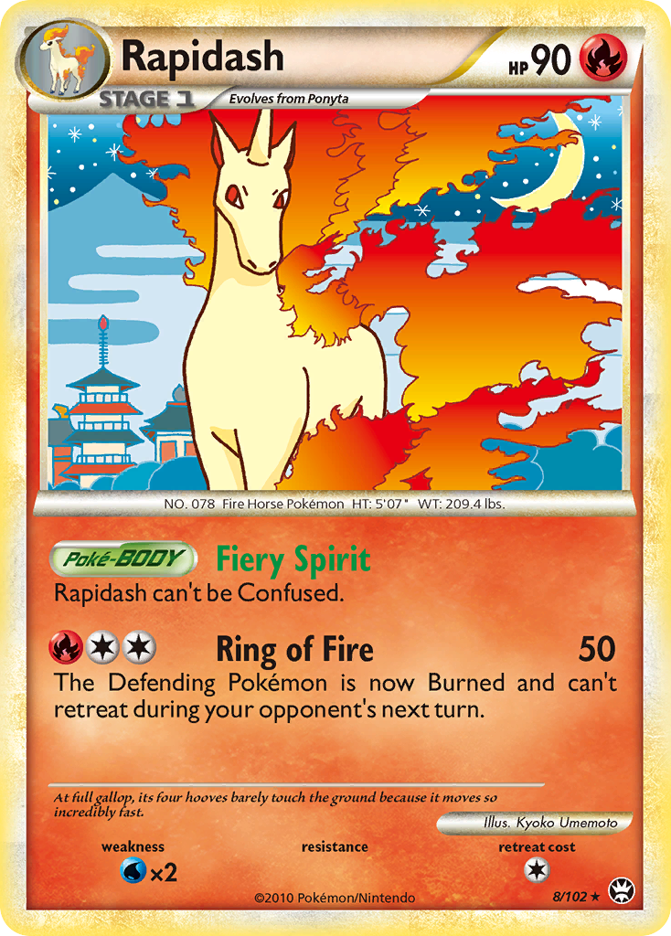 Rapidash — illustrated card