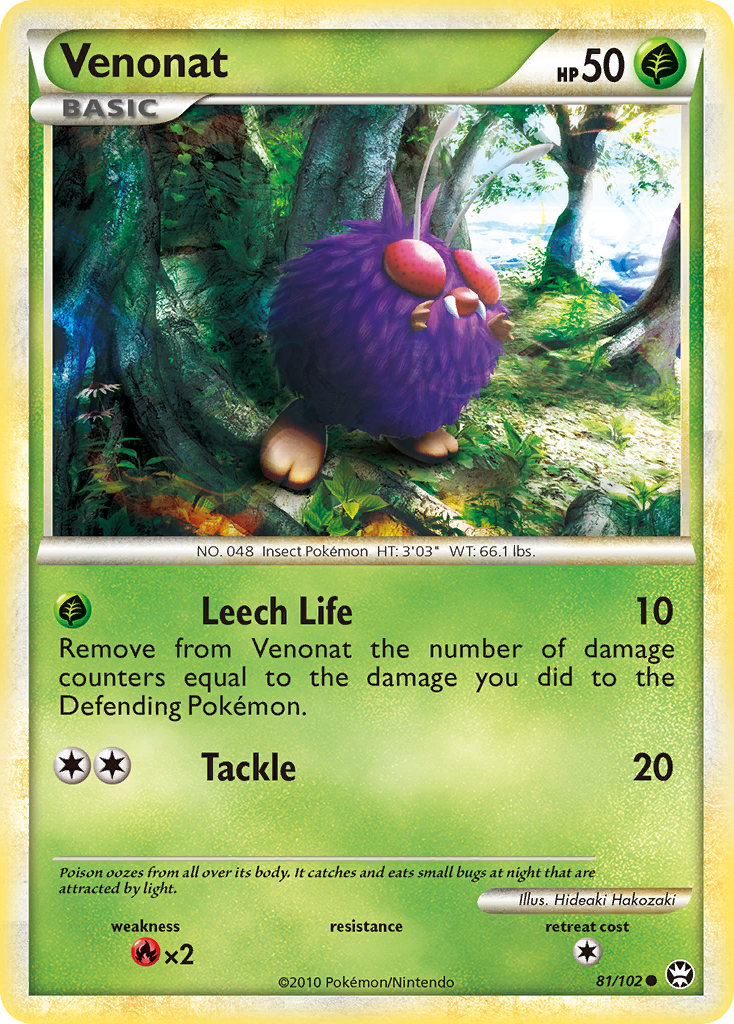 Venonat — illustrated card