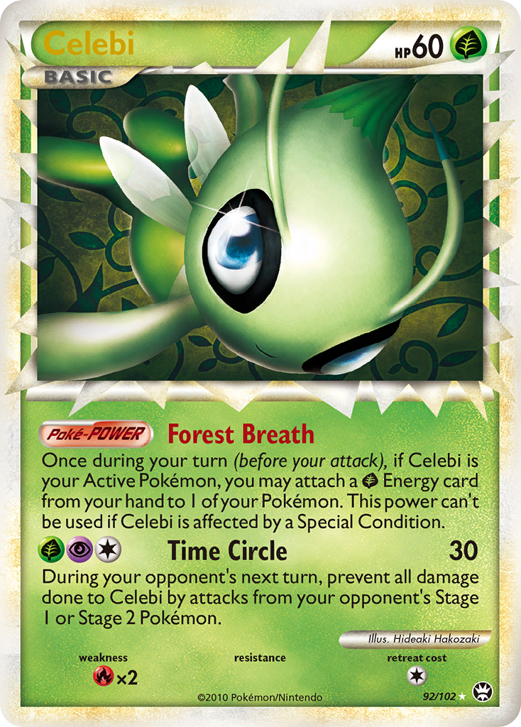 Celebi — illustrated card