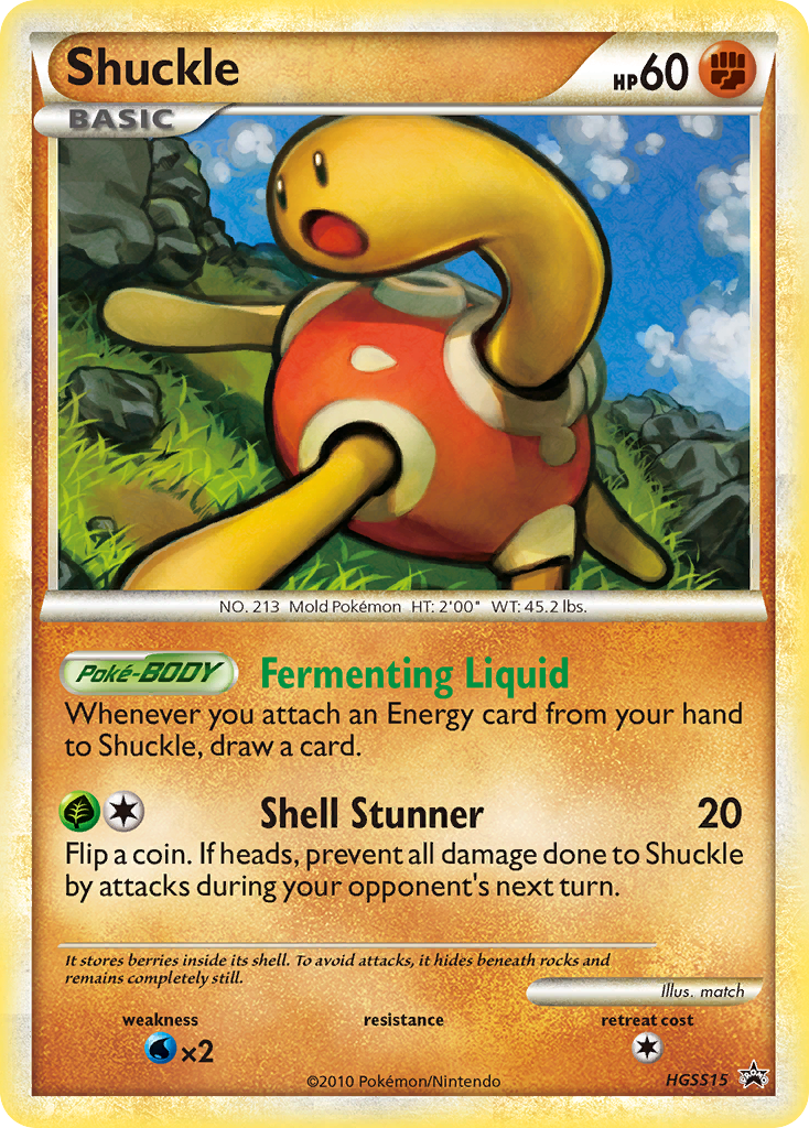 Shuckle — illustrated card