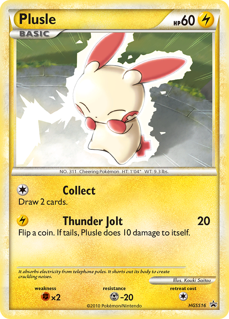Plusle — illustrated card
