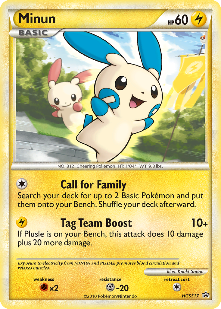 Minun — illustrated card