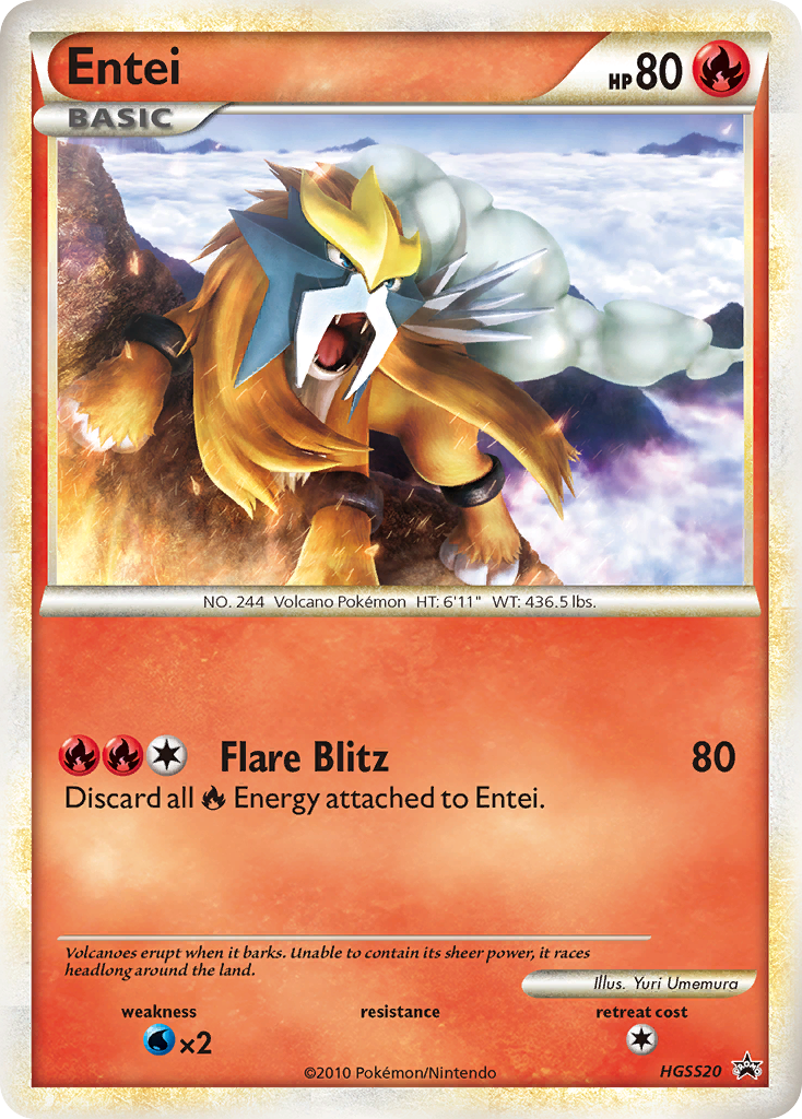 Entei — illustrated card