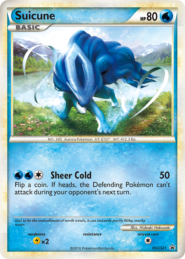 Suicune — illustrated card