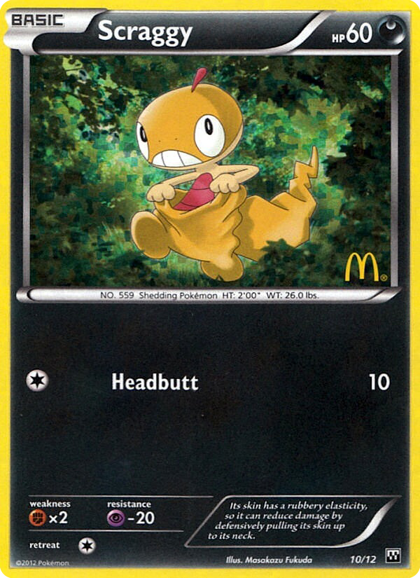 Scraggy — illustrated card