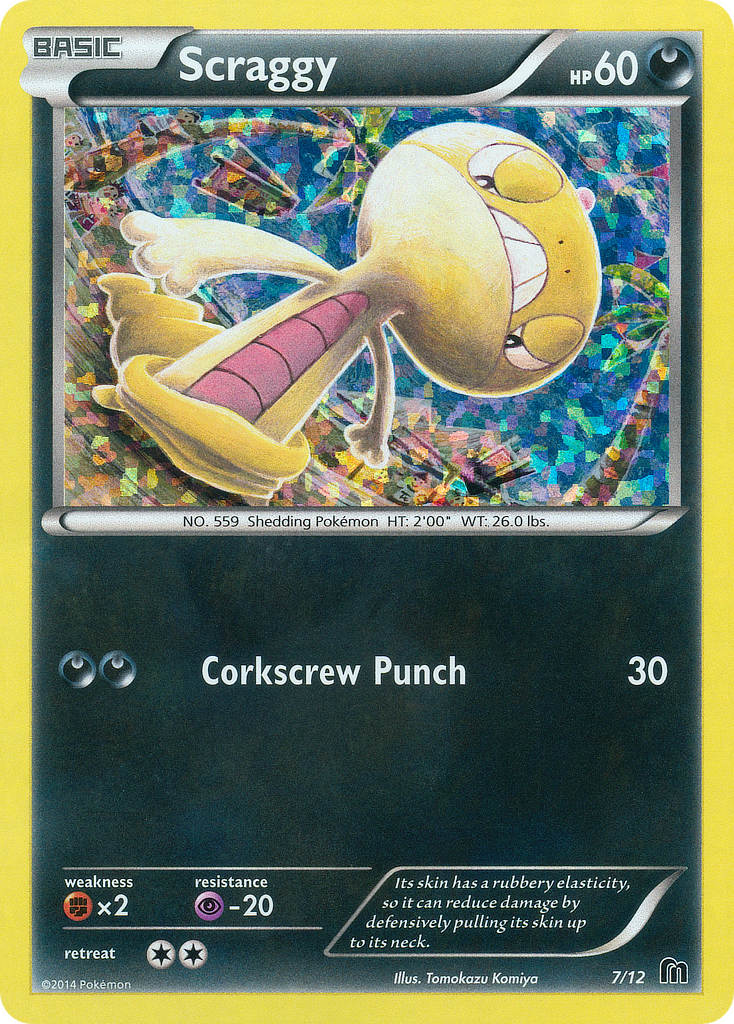 Scraggy — illustrated card