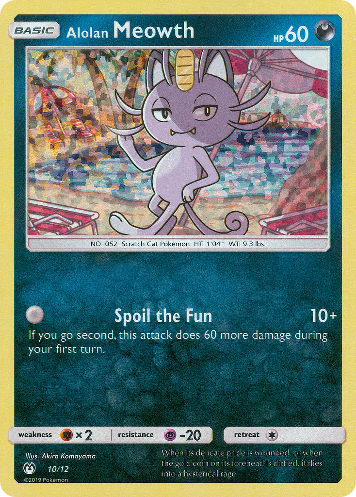 Alolan Meowth — illustrated card