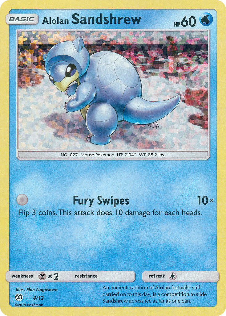 Alolan Sandshrew — illustrated card