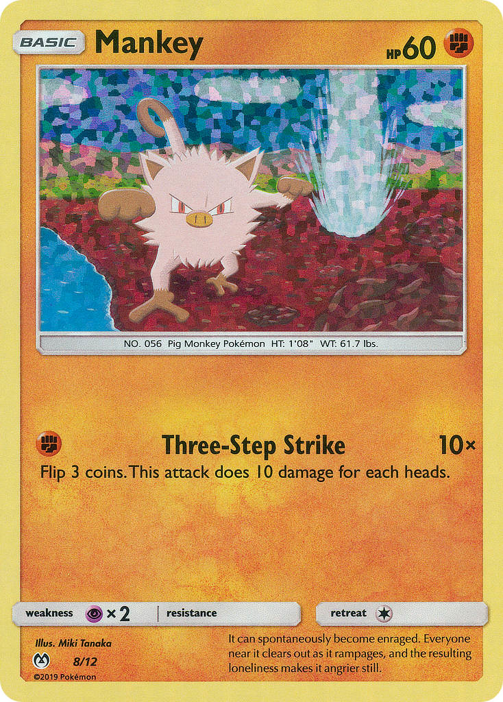 Mankey — illustrated card