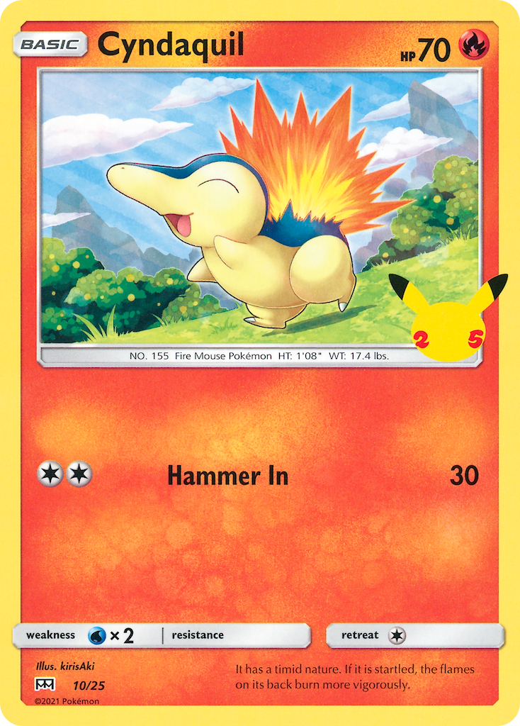 Cyndaquil — illustrated card