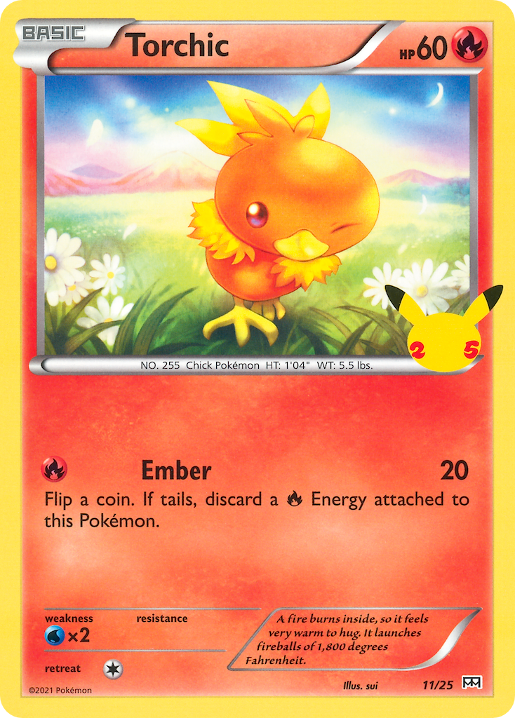 Torchic — illustrated card