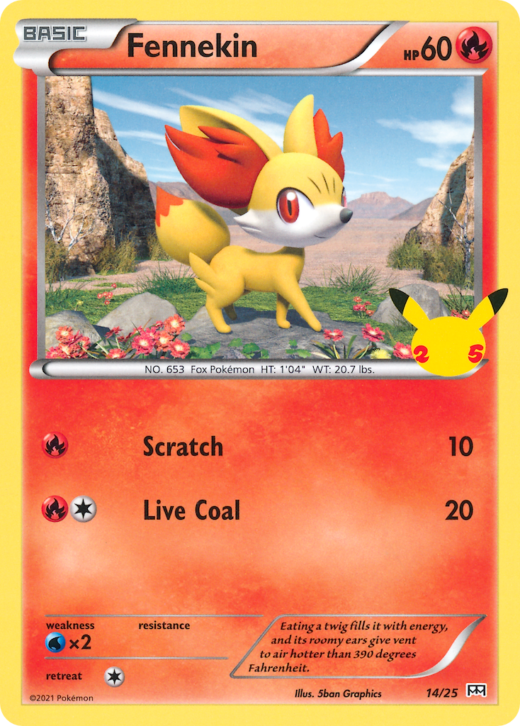 Fennekin — illustrated card