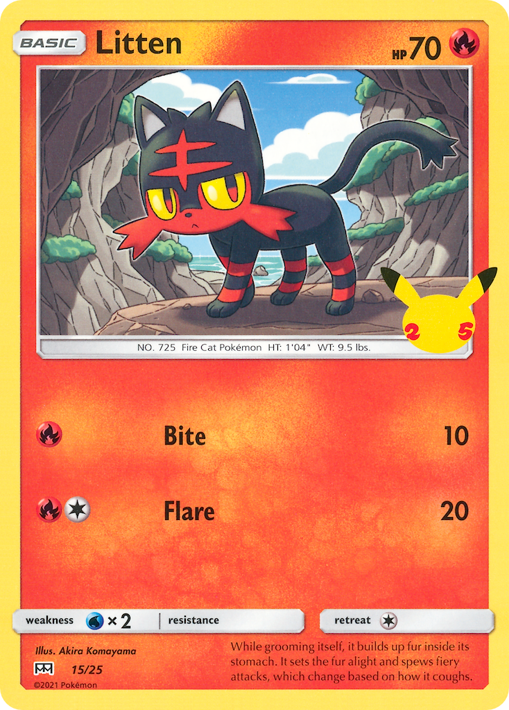 Litten — illustrated card