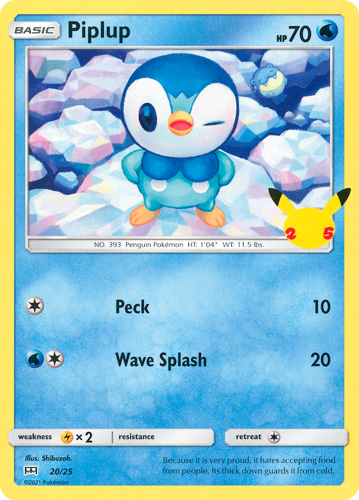 Piplup — illustrated card