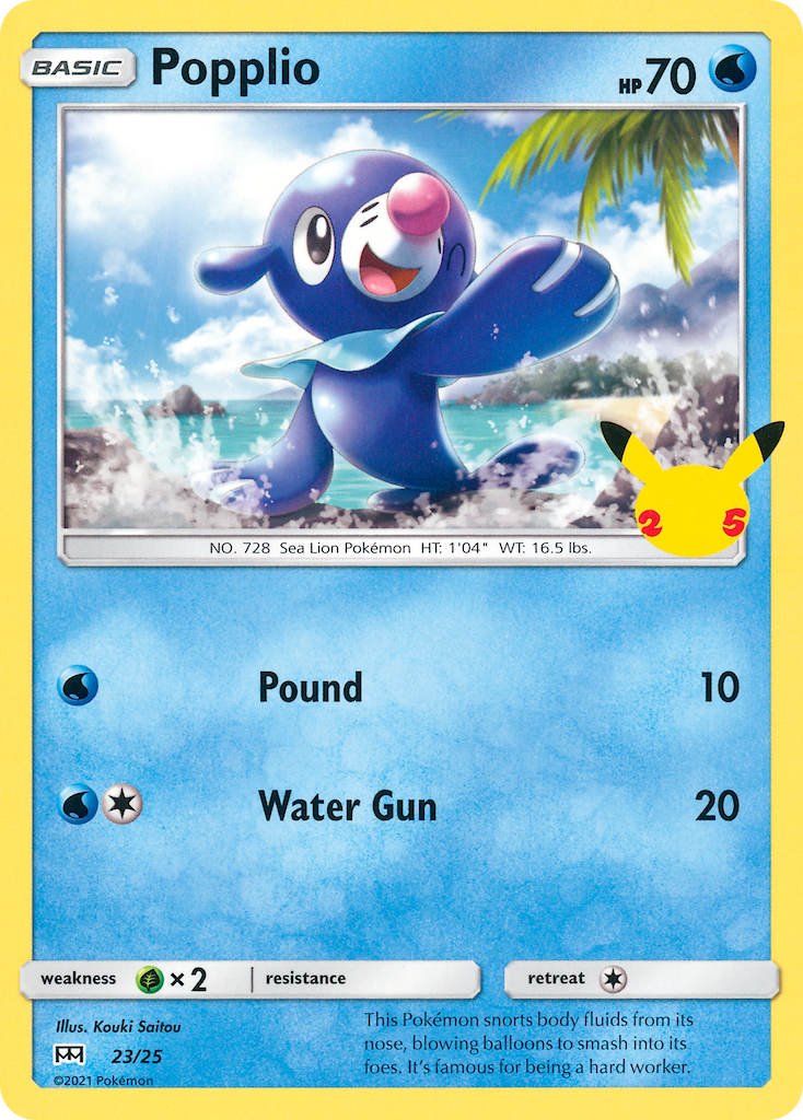 Popplio — illustrated card