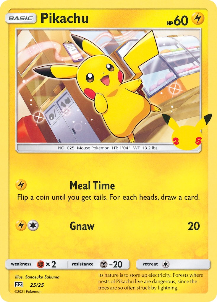 Pikachu — illustrated card