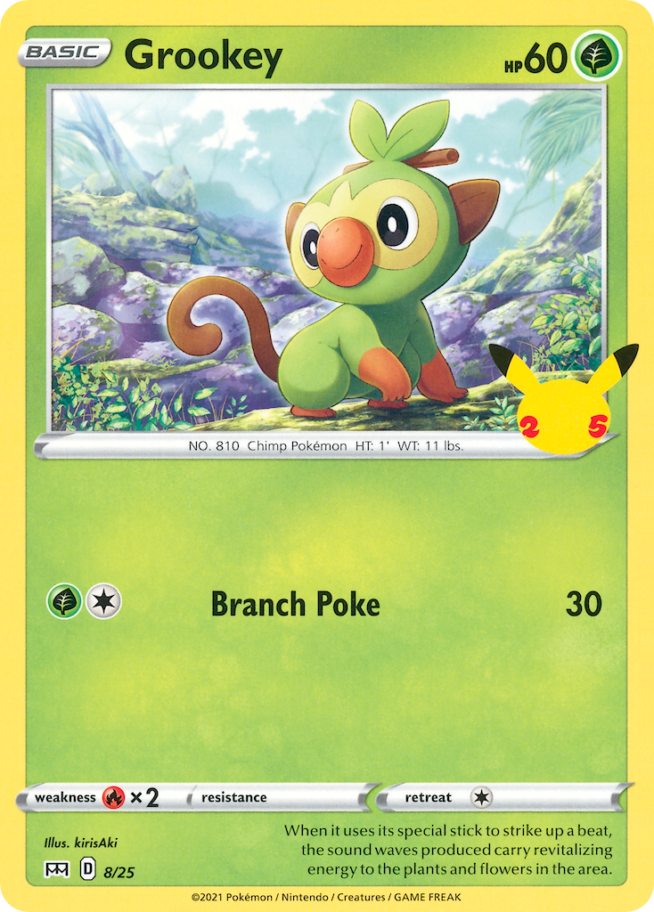 Grookey — illustrated card