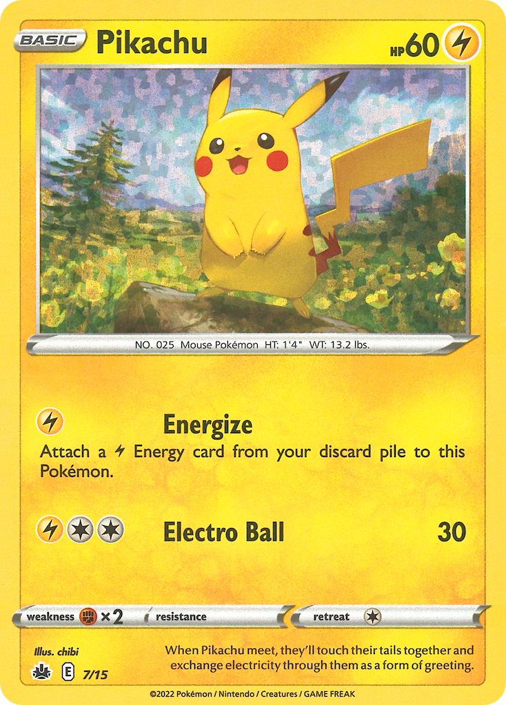 Pikachu — illustrated card