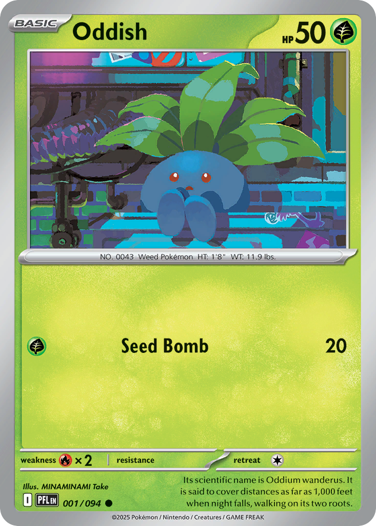 Oddish — illustrated card