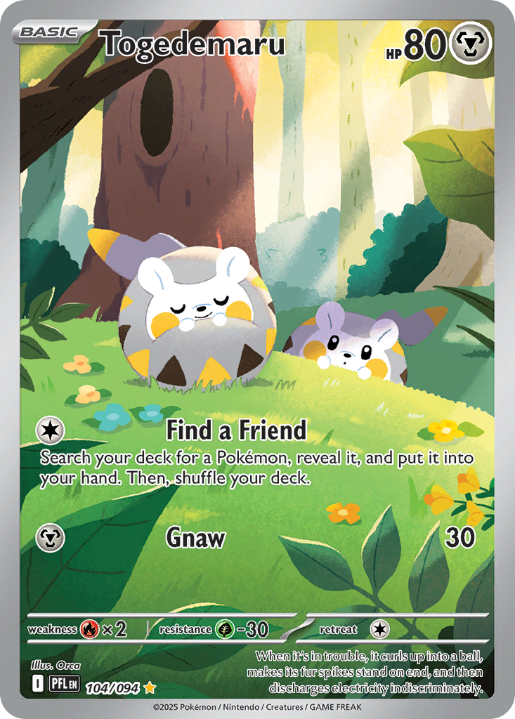 Togedemaru — illustrated card